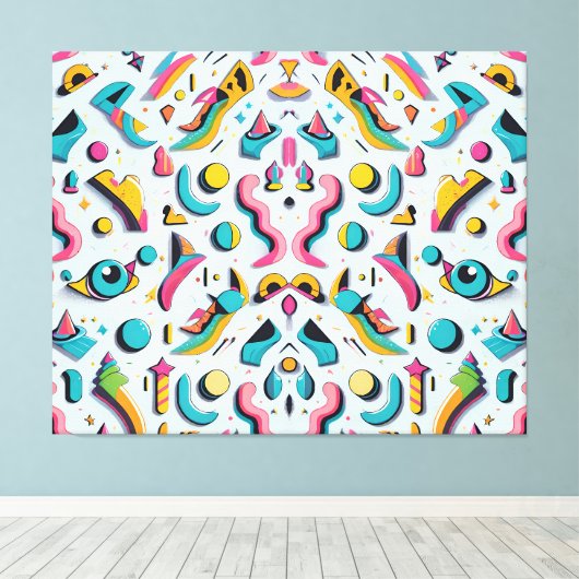 Paperwhite Party Popper - Ken Gage Art Canvas Afdruk (Insitu (Houten vloer))