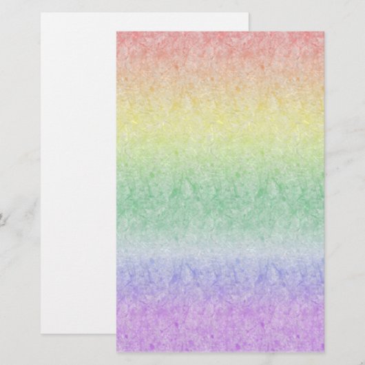 Papery Rainbow Stationery Briefpapier (Voorkant / Achterkant)