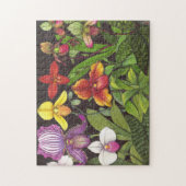 Paphiopedilum Lady Slipper Orchids Puzzle Legpuzzel (Verticaal)