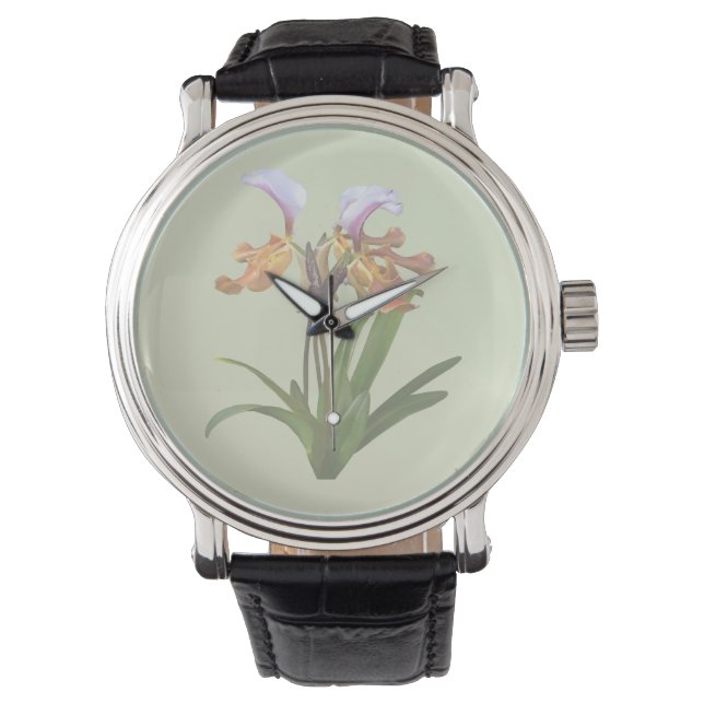 Paphiopedilum Orchids Intertwind Horloge (Voorkant)