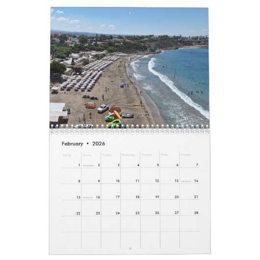 Paphos Beaches Kalender by PaphosLife (Feb 2026)