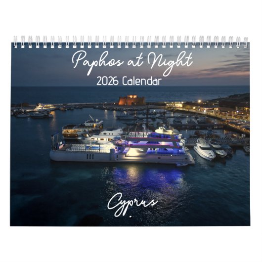 Paphos bij Nacht 2026 Kalender door PaphosLife (Hoes)
