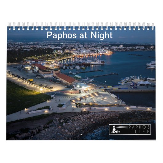 Paphos bij Nacht Kalender door Paphos Life (Hoes)
