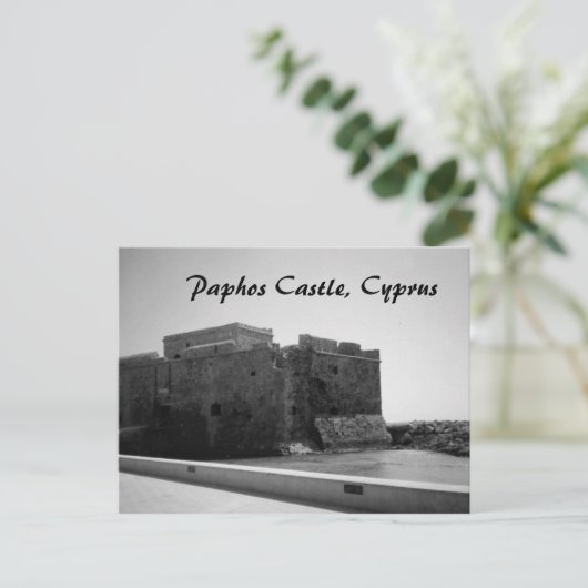 Paphos Castle, Briefkaart Cyprus (Staand voorkant)