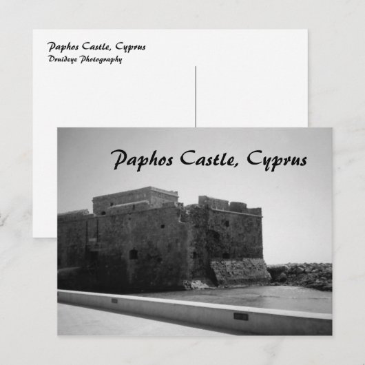 Paphos Castle, Briefkaart Cyprus (Voorkant / Achterkant)