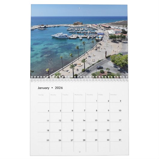 Paphos Castle uitzichten Kalender door PaphosLife (Jan 2026)