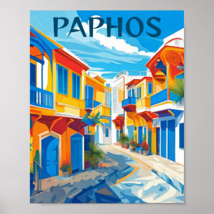 Paphos City, Cyprus souvenir Poster