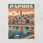  Paphos City, Cyprus vakantie cadeau souvenir Briefkaart (Voorkant)