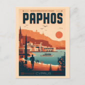 Paphos City, Cyprus vakantie cadeau souvenir Briefkaart (Voorkant)
