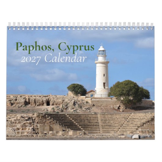 Paphos Cyprus 2026 Kalender (Hoes)