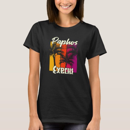 Paphos Cyprus 3 T-shirt (Voorkant)