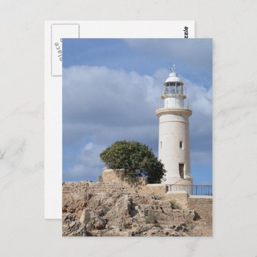 Paphos Cyprus Lighthouse Briefkaart (Voorkant / Achterkant)