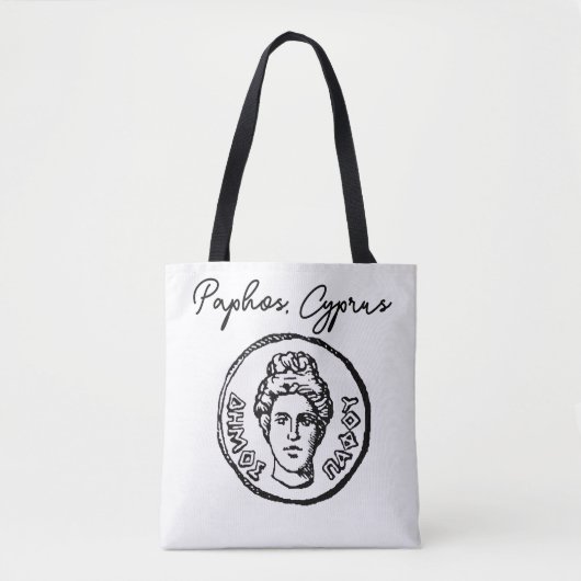 Paphos, Cyprus logo Tote Bag (Voorkant)