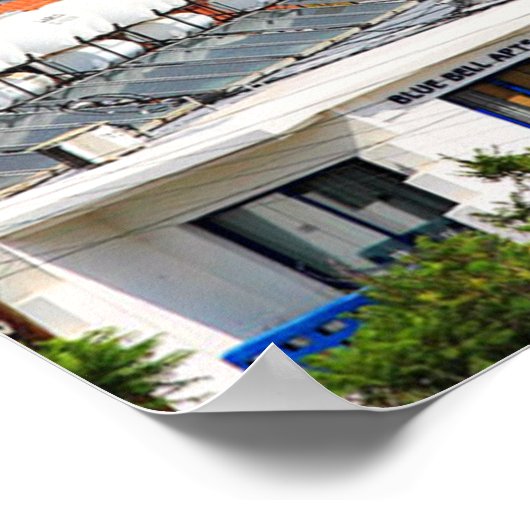 Paphos, Cyprus schilderachtig uitzicht, Poster (Hoek)