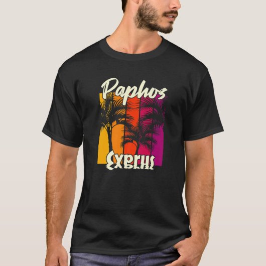 Paphos Cyprus T-shirt (Voorkant)