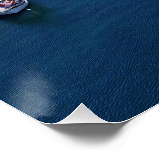 Paphos haven drone uitzicht met vuurtoren perfect poster (Hoek)