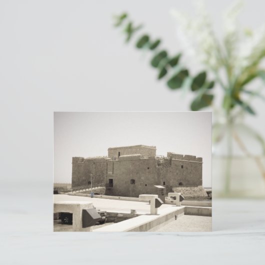 paphos kasteel briefkaart (Staand voorkant)