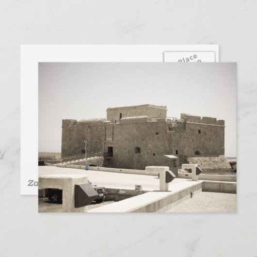 paphos kasteel briefkaart (Voorkant / Achterkant)