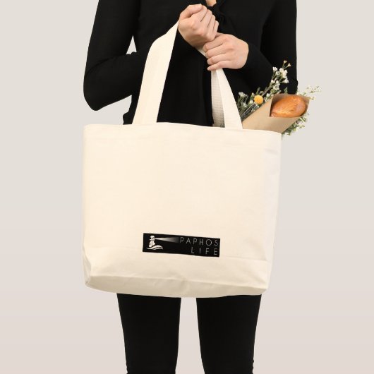 Paphos Life Logo Grote Tote Bag (Voorkant (product))