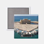 Paphos Life Logo op het kasteel Magneet (Voorkant / Achterkant)