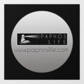 Paphos Life Rond Logo Raamsticker (Vel)