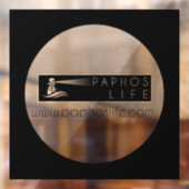 Paphos Life Rond Logo Raamsticker (Vel 2)