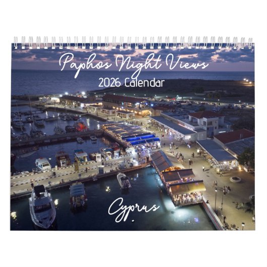 Paphos Night Views 2026 Calendar by Paphos Life Kalender (Hoes)
