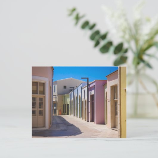 Paphos Oude Stad kleurrijke gebouwen Briefkaart (Staand voorkant)