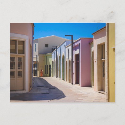 Paphos Oude Stad kleurrijke gebouwen Briefkaart (Voorkant)