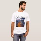 Paphos Seafront bij nacht, handtekening T-shirt (Voorkant volledig)