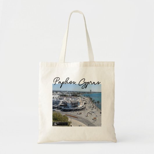 Paphos Seafront drone uitzicht 2 Tote Bag (Voorkant)