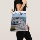 Paphos Seafront drone uitzicht 2 Tote Bag (Dichtbij)