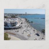 Paphos Seafront drone uitzicht Briefkaart (Voorkant)
