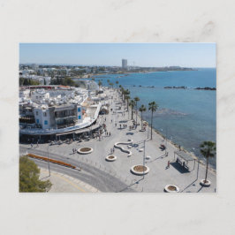 Paphos Seafront drone uitzicht Briefkaart