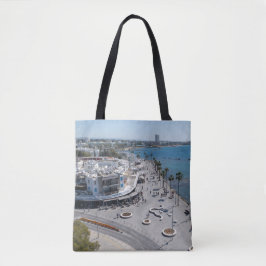 Paphos Seafront drone uitzicht Tote Bag