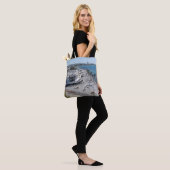 Paphos Seafront drone uitzicht Tote Bag (Op model)