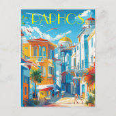 Paphos Stad, Cyprus toeristische souvenir Feestdagenkaart (Voorkant)