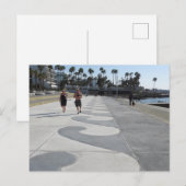 Paphos strandgolf patroon, Cyprus Briefkaart (Voorkant / Achterkant)