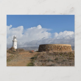 Paphos-vuurtoren, Cyprus Briefkaart