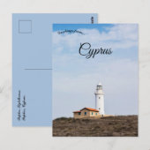 Paphos-vuurtoren in Paphos Cyprus Briefkaart (Voorkant / Achterkant)