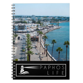Paphos Zee Front met Logo Notitieboek