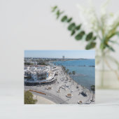 Paphos Zee Front Wandelroute door drone Briefkaart (Staand voorkant)
