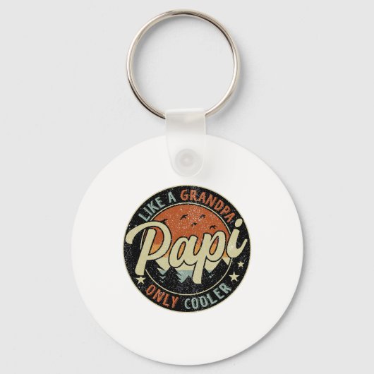 Papi als een opa, alleen koeler, opbergvak sleutelhanger (Voorkant)
