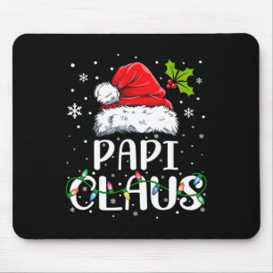 Papi Claus Kerstman Hoed Matching Familie Kerstmis Muismat