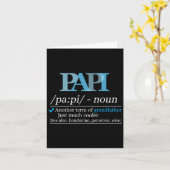 Papi Grappige Opa Papa Vaders Dag Kerstmis Kaart (Gele Bloem)