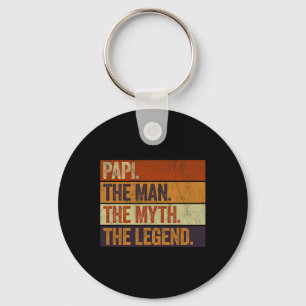 Papi Het Man De mythe De legende Grappige retro va Sleutelhanger