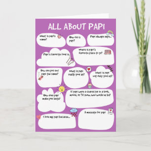 PAPI Vaderdag Questionnaire Kaart