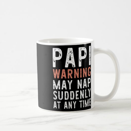 Papi Waarschuwing Kan Plotseling Op Elk Moment Een Koffiemok (Rechts)