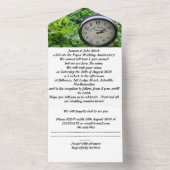 Papier 1e huwelijksverjaardag uitnodiging (Binnen)