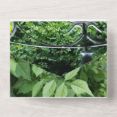 Papier 1e huwelijksverjaardag uitnodiging (Achterkant)